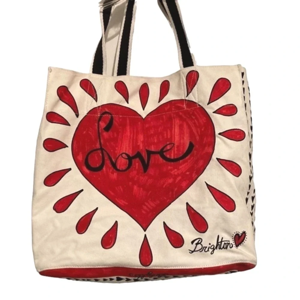 Brighton Cream and Red 2016‎ Retired On The Wings of Doves Canvass Tote